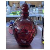 Wheaton Ruby Red Glass Decanter