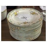 12 Gold Trim Noritake Plates