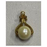 Large Vintage Pearl Pendant