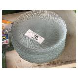 12 Swirl Glass Plates