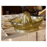 Vintage Amber Glass Juicer