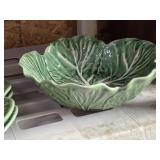 Green Cabbage Patch Leaf Bowl