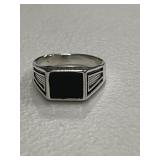 Vintage Onyx Estate Men's Ring