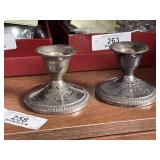 Sterling Silver Candleholder Set