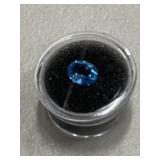 Oval Swiss Blue Topaz Collector Gemstone