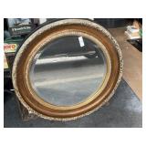 Large Ornated Round Mirror