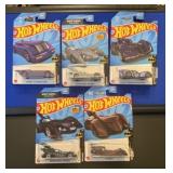 5 Hot Wheels Batmobile Collector Cars