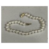 14K Gold Pearl Bracelet