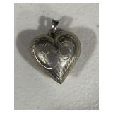 Sterling Silver Large Heart Pendant