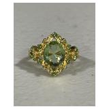 Ornate Quartz Cocktail Ring