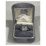 Tiger Gems Radian Twisted Halo Ring