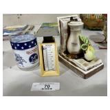 Vintage Book End Apollo Glasses & Scales