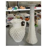 2 Vintage Milk Glass Items