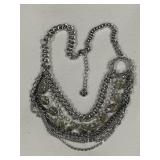 Multi Layer Vintage Crystal Necklace