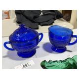Vintage Sugar Bowl & Creamer