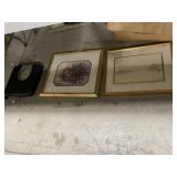 2 Framed Artworks & Scales