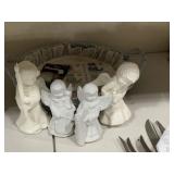 Large Basket, Angels & Lock with Key