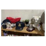 Lot of Collectibles & Vintage Items on Top Shelf