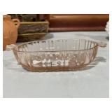 Pink Depression Glass Candy Dish