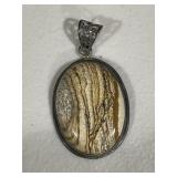 Sterling Silver Jasper Pendant