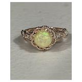 Ornate Vintage Estate Opal Ring