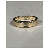 Solitaire Wedding Band