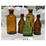 Miniature Glass Medicine Bottles