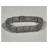 Sterling Silver Ornate Antique Bracelet
