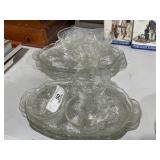 6 Grape Pattern Vintage Snack Sets