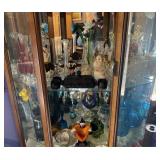 2 Shelves Of Collectible Glass