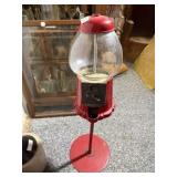 Vintage Gumball Machine on Stand