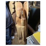 Cedar Carved Wood Angel