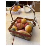 Basket of Alabaster / Stone Fruit
