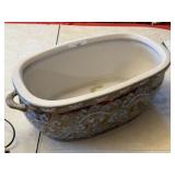 Oblong Porcelain Planter / Jardiniere