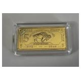 5 Gram American Buffalo Gold Bullion Bar
