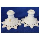 Pair of Vintage Westmoreland Candleholders