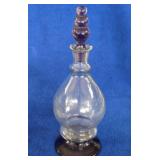 Vintage Glass Hand Blown Wine Decanter