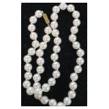 Vintage Hand Knotted Pearl Necklace