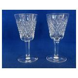 2- Waterford Sherry Glasses
