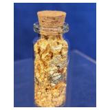 Gold Flakes in a Bottle