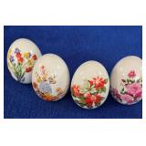 Set of 4 Avon Porcelain Eggs