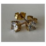 CZ Stud Earrings (M)