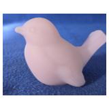 Fenton Lavender Satin Glass Small Bird
