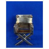 Miniature Brass Directors Chair