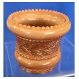 Joe St. Clair  Caramel Slag Toothpick Holder