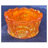 Marigold Carnival Glass Bowl