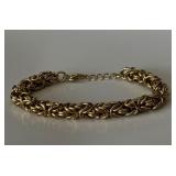 Gold Over Sterling Bracelet 8'