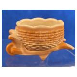 Joe St. Clair Caramel Slag Wheelbarrow