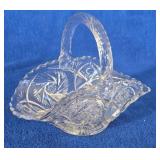 Vintage Glass Handled Basket