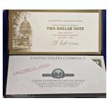 Monetary Exchange Uncirculated $2 Bills